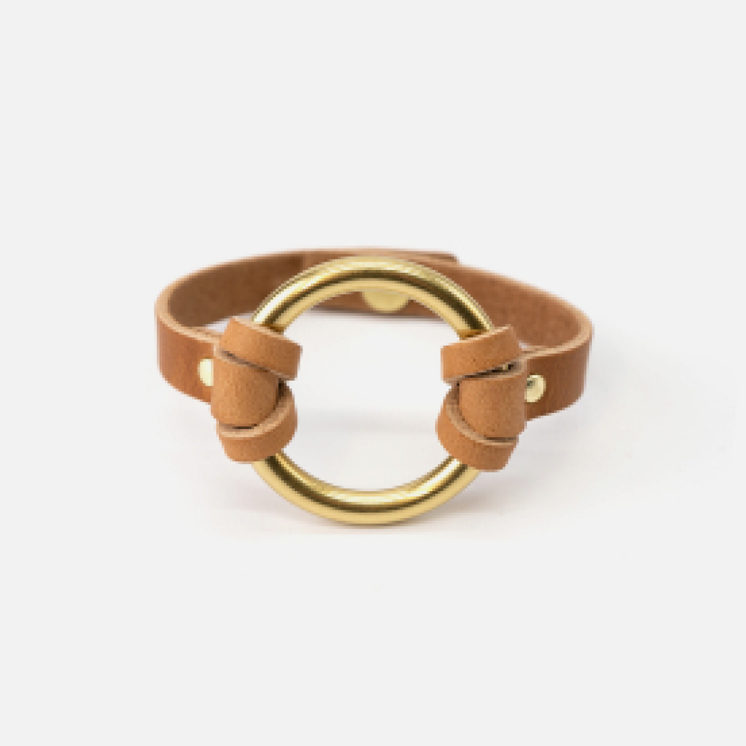 Chinati O-Ring Bracelet Medium / Natural / Brass